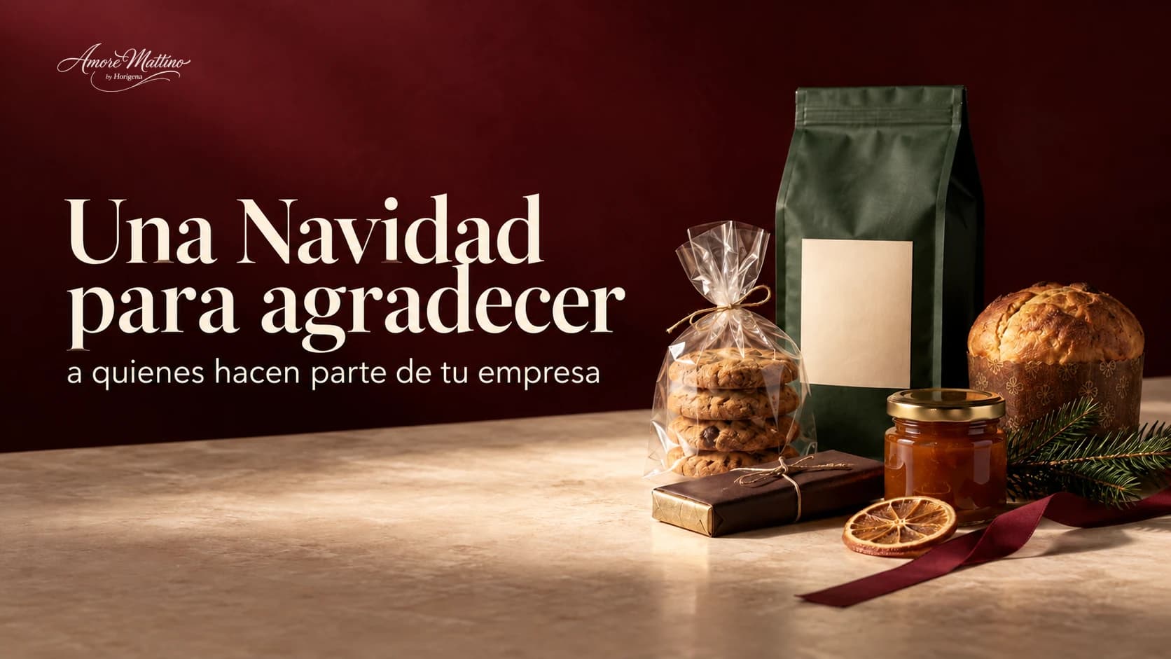 Una Navidad para agradecer a quienes hacen parte de tu empresa, junto a una selección de productos de temporada.